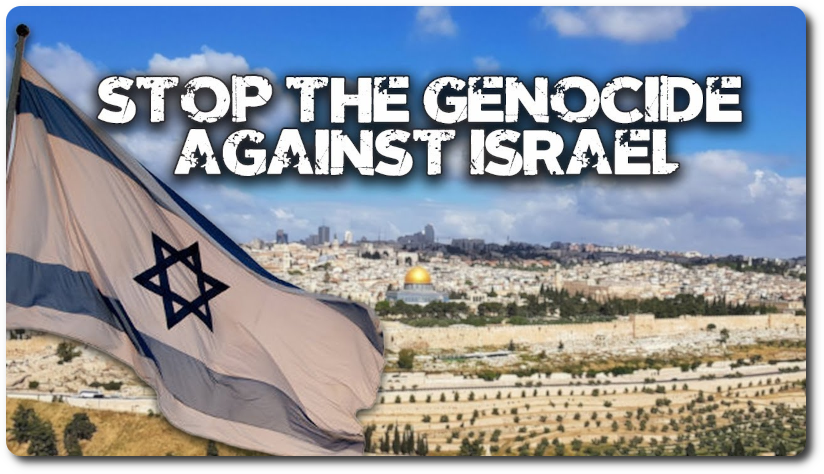 Thumbnail for Stop the Genocide featuring Israeli flag and landscape