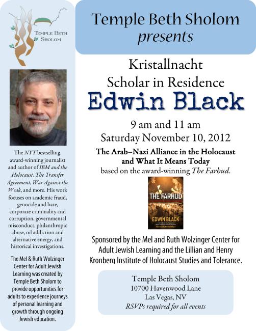 The Arab-Nazi Alliance in the Holocaust for Temple Beth Sholom