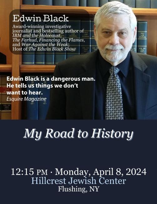 Edwin Black at the Hillcrest Jewish Center