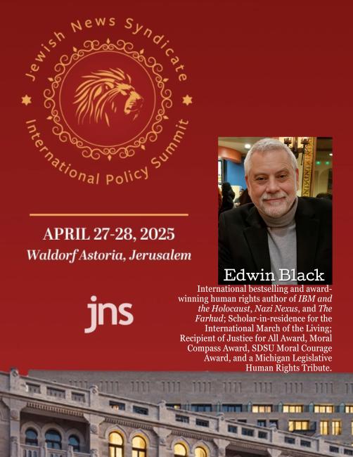 Edwin Black at the JNS International Policy Summit 