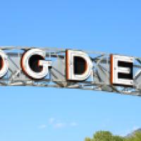 Ogden UT town sign, cropped